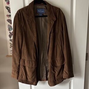 Faconnable Goat Skin Leather Jacket